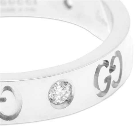 icon thin band gucci con diamanti|Icon Thin 18k Ring In White Gold .